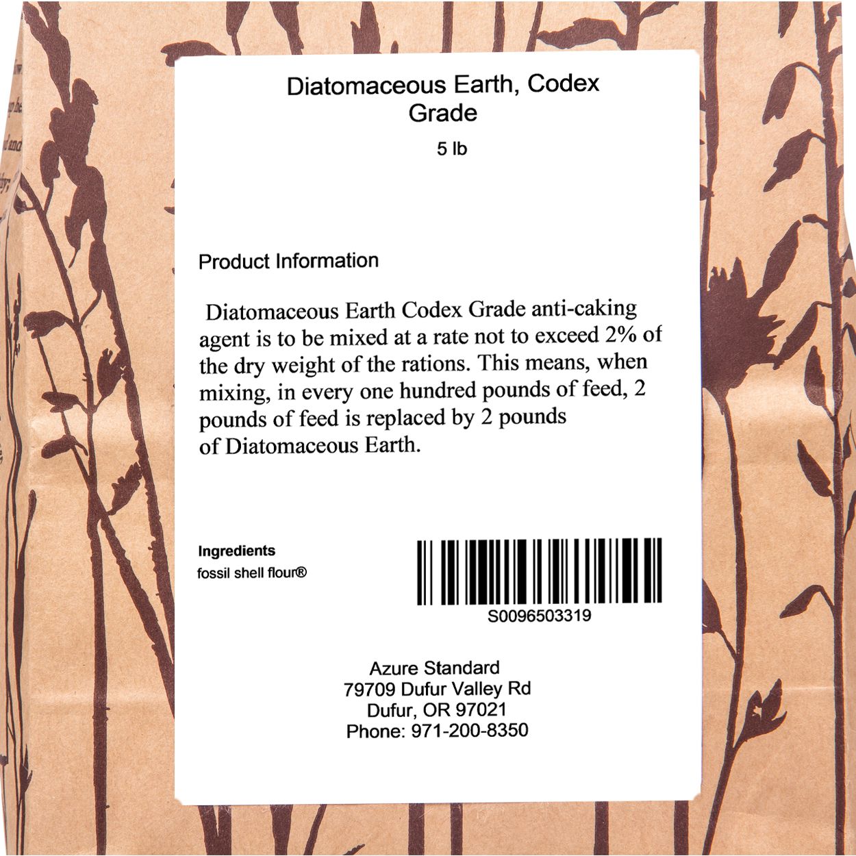 Azure Market Diatomaceous Earth, 5 lb